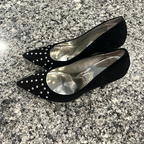 Guess black silver studded heels - Picture 2 of 6